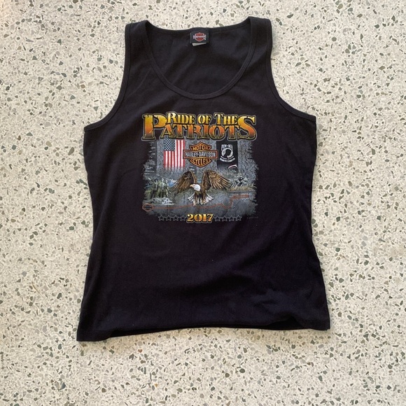 HARLEY DAVIDSON Women’s T-shirts Size XL Dubois 105th Ride of the Patriots - Picture 2 of 10